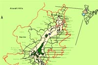 Aravalli Biodiversity Park, Map
